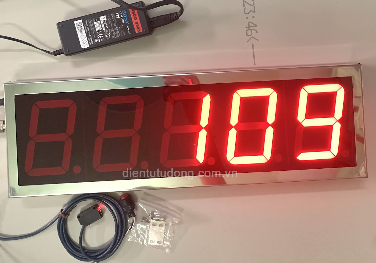 Bộ đếm sản phẩm 5 số lớn-cảm biến quang Bộ đếm sản phẩm 5 số lớn-cảm biến quang